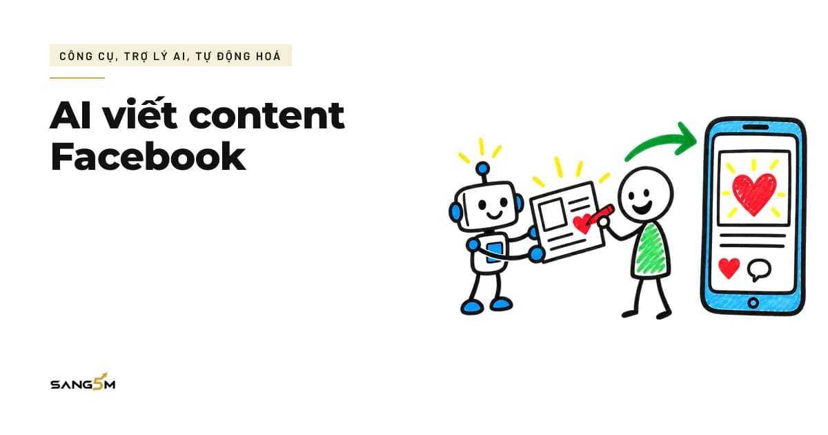 Trợ lý AI đưa bản nháp bài đăng, người thêm trái tim đỏ rồi đăng lên điện thoại