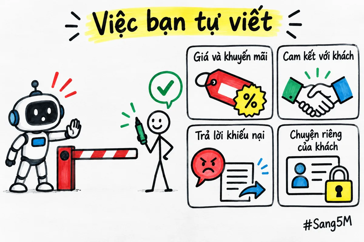 Bốn việc người bán phải tự viết hoặc duyệt từng chữ trước khi đăng lên trang.